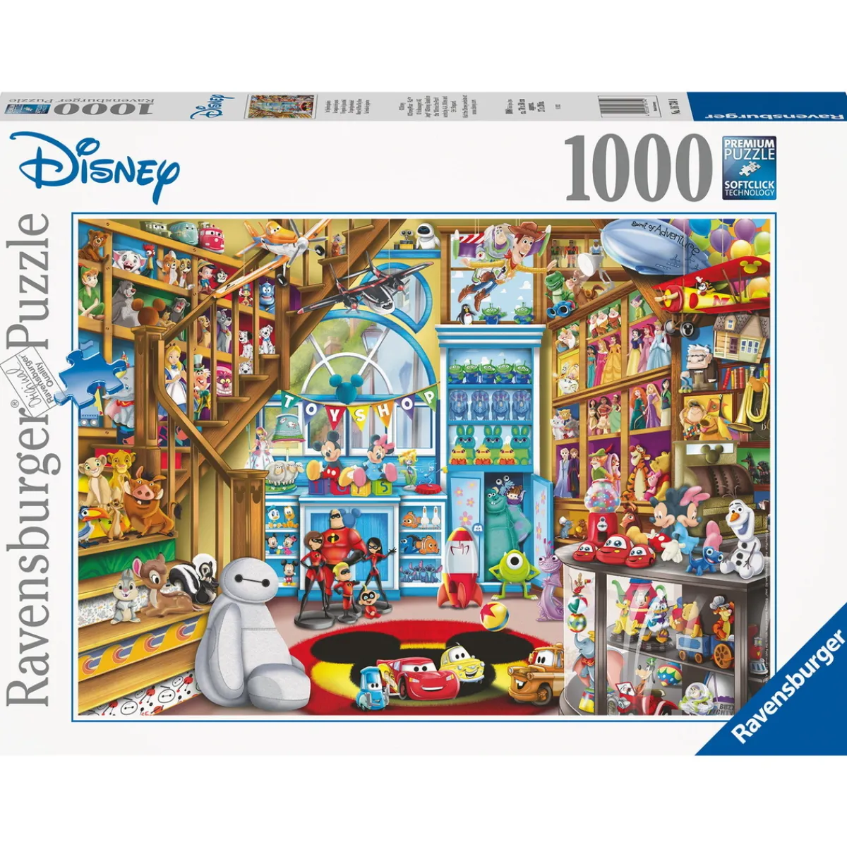 Barn Ravensburger pussel – Disney Multiprop, 1000 bitar, 70×50 cm.
