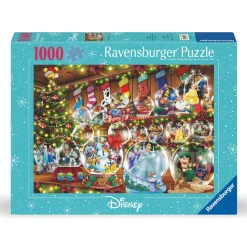 Barn Ravensburger pussel – Disney Snow Globes. 1000 bitar, 70×50 cm.