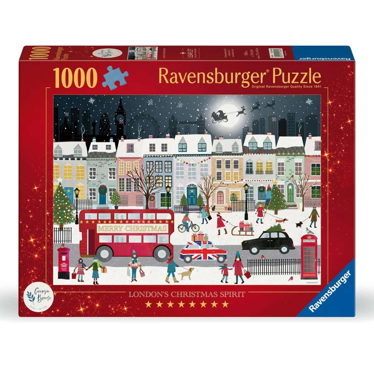 Barn Ravensburger pussel – London Christmas Spirit, 1000 bitar, 70×50 cm