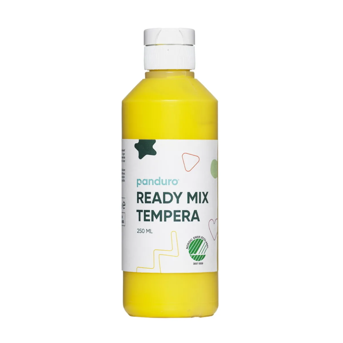 Panduro Hobby Ready Mix Tempera, svanenmärkt hobbyfärg för barn 250 ml, gul | Barn Barnfärg