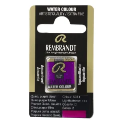 Rembrandt akvarellfärg halvkopp – Benzimidazolone Violet 595