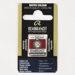 Rembrandt akvarellfärg halvkopp – Indian Red 347 | Akvarell- & Vattenfärger