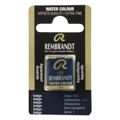 Rembrandt akvarellfärg halvkopp – Cerulean Blue Phthalo 535