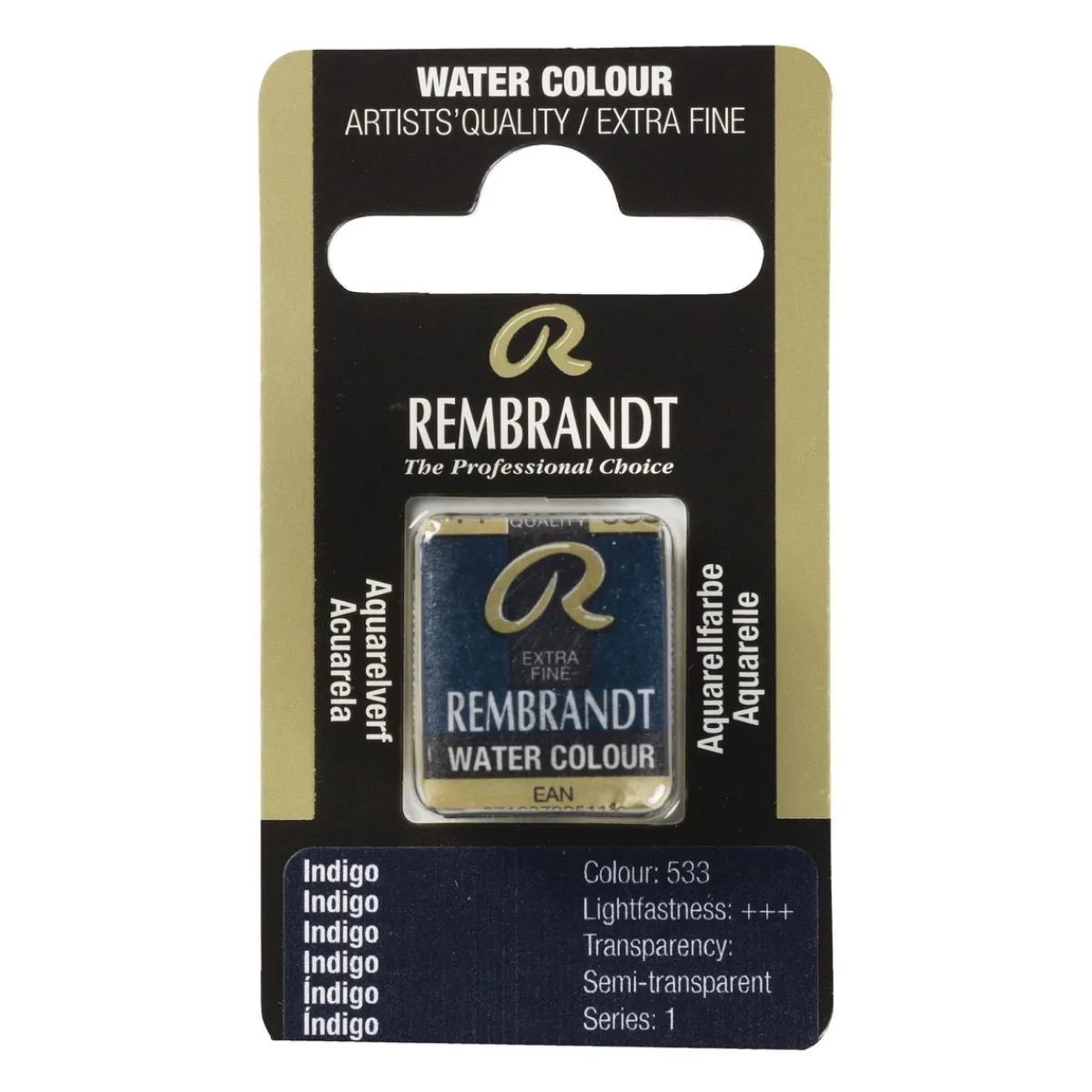 Rembrandt akvarellfärg halvkopp – Cerulean Blue Phthalo 535