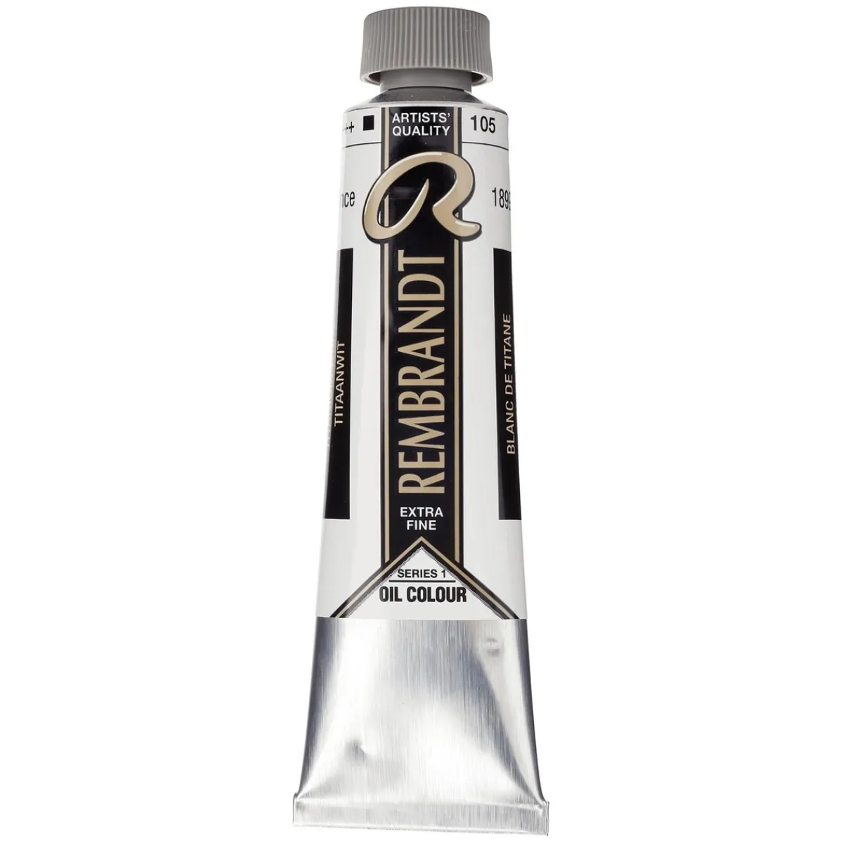 Rembrandt oljefärg 40 ml Titanium White (Safflower Oil) - 105 | Oljefärger