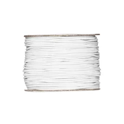 Panduro Hobby Resårband, elastisk tråd, vit – 50 meter, Ø1 mm tjocklek | Resår