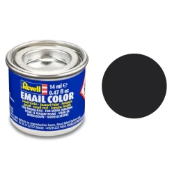 Revell hobbyfärg 14 ml - 6 Tar black / mat | Emaljfärger