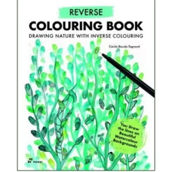 Oklassificerat Reverse Colouring Book, en omvänd målarbok med 44 motiv, Cecila Baude-Tagnard | Målarböcker För Vuxna