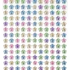 Panduro Hobby Rhinestone stickers blommor pastell – 286 pastellfärgade blommor. Ø8 mm
