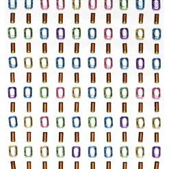 Panduro Hobby Rhinestone stickers glassar – gör 120 glassformade pärlstickers i olika färger! L. 6 / 7 mm