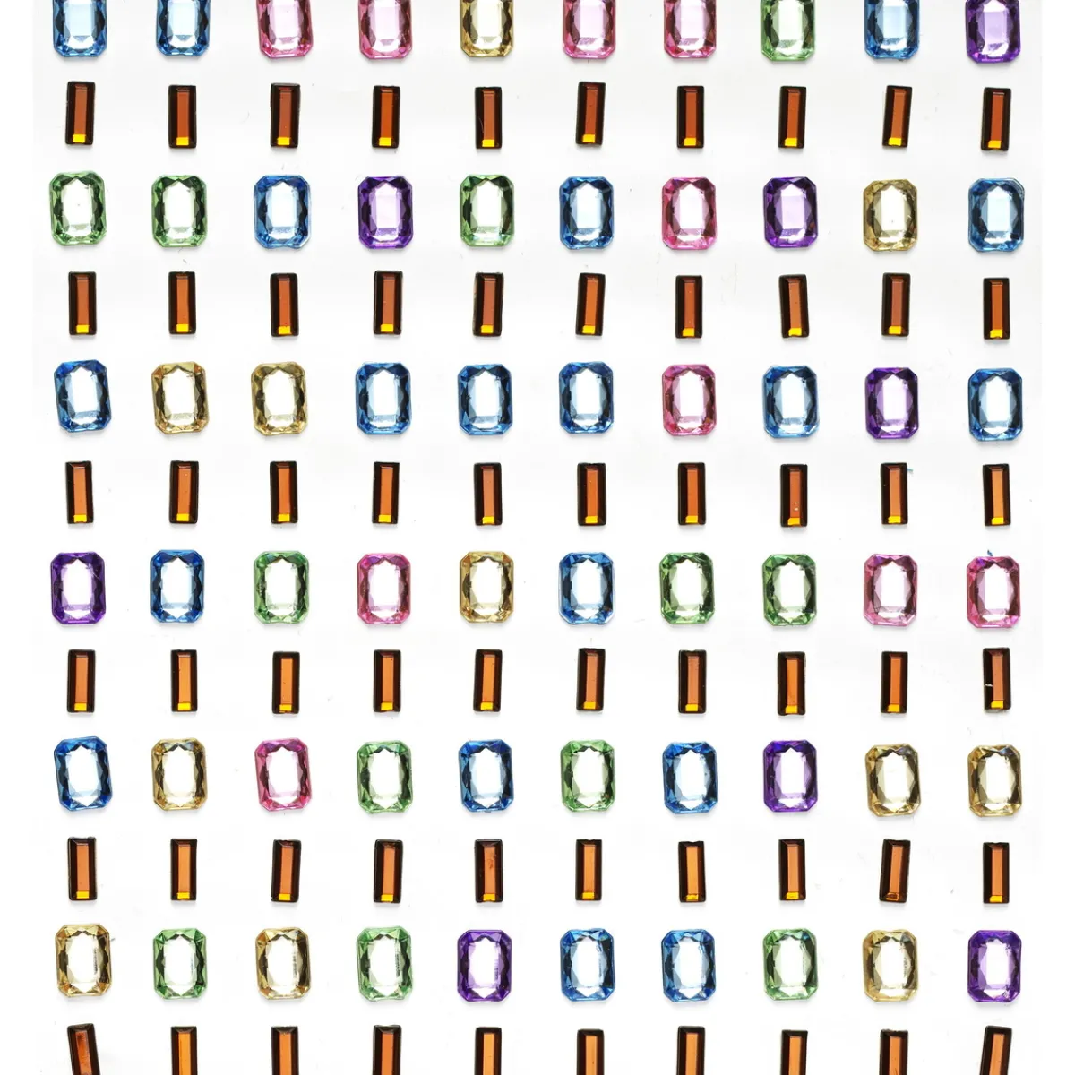 Panduro Hobby Rhinestone stickers glassar – gör 120 glassformade pärlstickers i olika färger! L. 6 / 7 mm