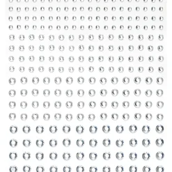Panduro Hobby Rhinestone stickers kristall – 496 kristalliknande pärlstickers. Ø3, 4, 5, 6 mm