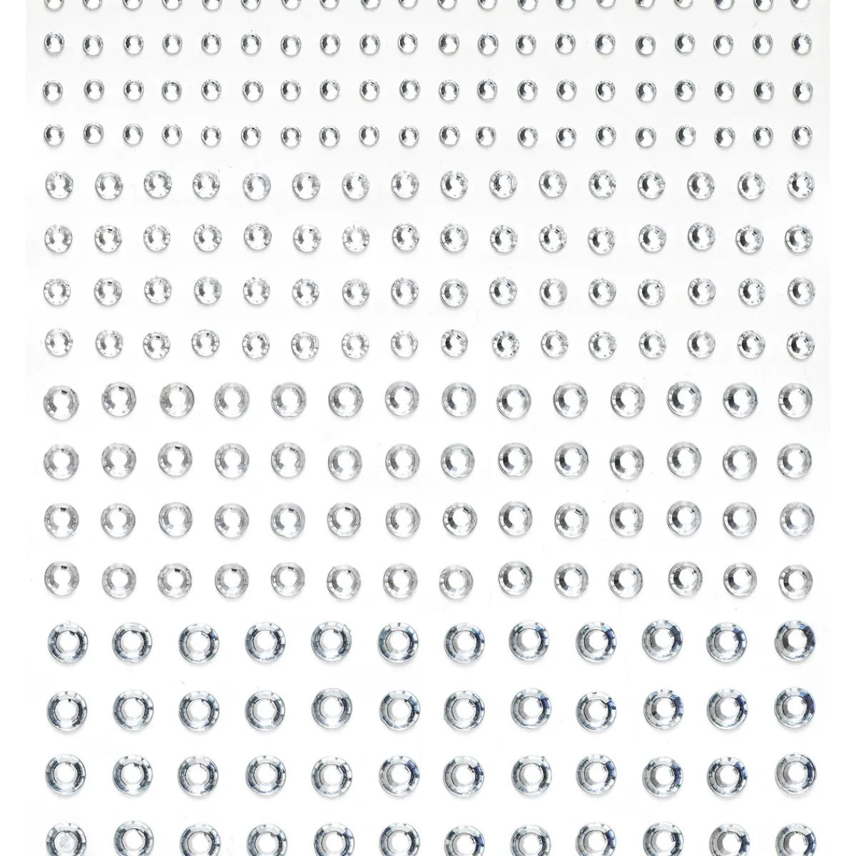 Panduro Hobby Rhinestone stickers kristall – 496 kristalliknande pärlstickers. Ø3, 4, 5, 6 mm