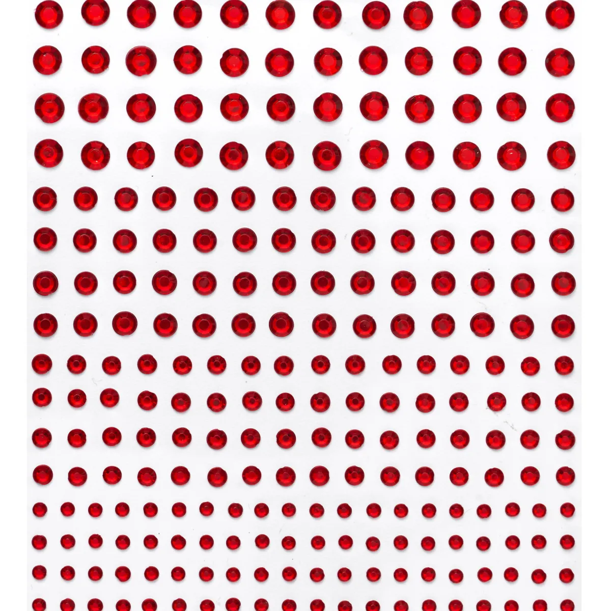 Panduro Hobby Rhinestone stickers röd – totalt 496 röda pärlstickers. Ø3, 4, 5, 6 mm | Rhinestonestickers