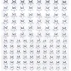 Panduro Hobby Rhinestone stickers stjärnor kristall – 216 stjärnformade stickers. Ø8 / 10 mm