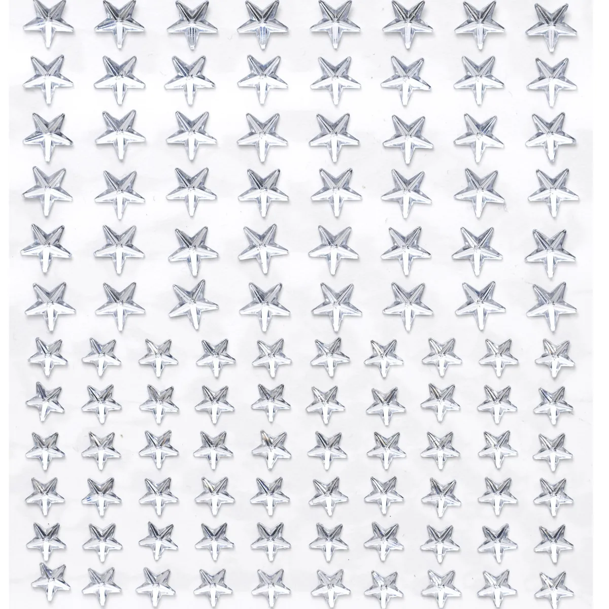 Panduro Hobby Rhinestone stickers stjärnor kristall – 216 stjärnformade stickers. Ø8 / 10 mm