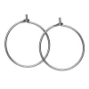 Panduro Jewellery Örhänge creoler Ø20 mm – mässing pläterad med 925 sterling silver, 1 par | Örhängen