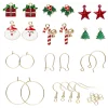 Panduro Jewellery Örhängeskit med jultema – 6 par örhängen & 12 hängen / charms i rött, grönt och guld