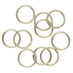 Panduro Jewellery Ringöglor Ø9 mm guldfärgade, 10 st | Ringöglor