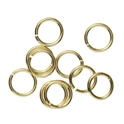 Panduro Jewellery Ringöglor Ø5 mm – mässing pläterad med 9 karat guld, 10 st. | Ringöglor