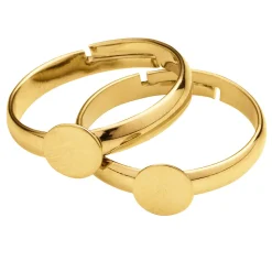 Panduro Jewellery Ringstomme guldfärgad 2 st | Stommar