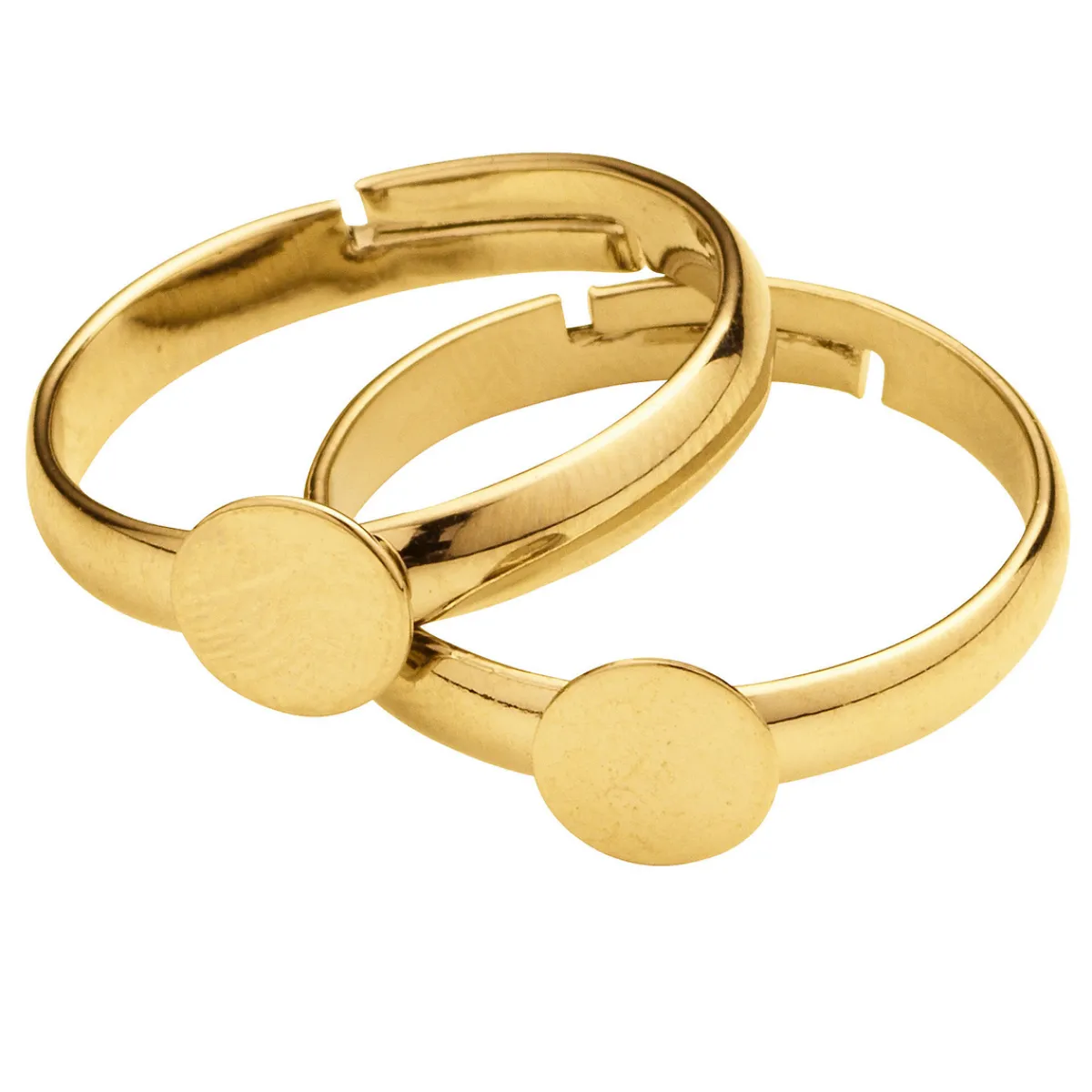 Panduro Jewellery Ringstomme guldfärgad 2 st | Stommar