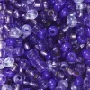 Preciosa Rocaillespärla 6/0 mix lila & glas, 30 gram glaspärlor à Ø3,7–4,3 mm | Rocaillespärlor