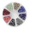 Panduro Jewellery Rocailles 6/0, pärlmix med 120 gram randiga glaspärlor – 8 varianter, Ø3,8–4,3 mm