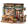 Robotime Rolife DIY Tipsy Restaurant miniatyr diorama – DG167, 230×180×182 mm | Grundsatser