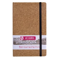 Royal Talens Art Creation Sketch skissbok 13x21 cm, kork-omslag – 140 g/m², 80 ark | Skissböcker