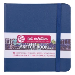 Royal Talens Art Creation Sketch skissbok 12×12 cm, gult omslag – 140 g/m², 80 ark