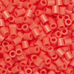 Panduro Iron Beads Rörpärlor Midi 1000 st korallröd, Ø5 mm | Barn Rörpärlor Midi