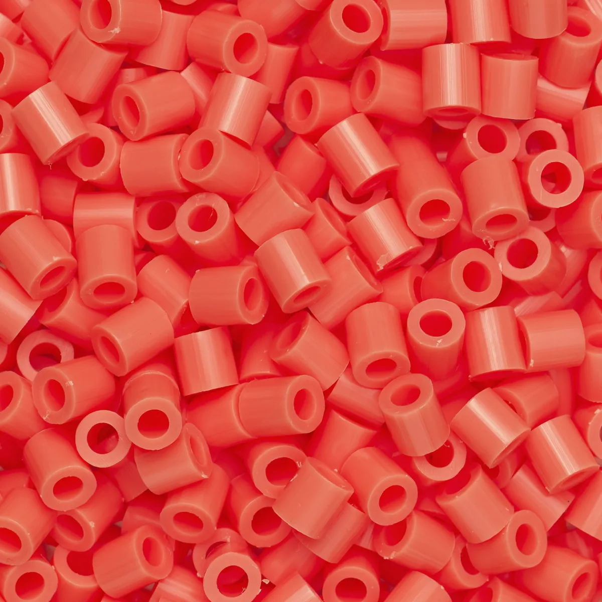 Panduro Iron Beads Rörpärlor Midi 1000 st korallröd, Ø5 mm | Barn Rörpärlor Midi