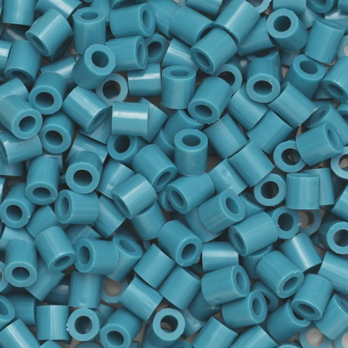 Panduro Iron Beads Rörpärlor Midi 1000 st ljus petroleum, Ø5 mm | Barn Rörpärlor Midi