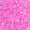 Panduro Iron Beads Rörpärlor Midi 1000 st ljusrosa genomskinliga, Ø5 mm | Barn Rörpärlor Midi