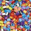 Panduro Iron Beads Rörpärlor Midi 1000 st med randmix i basfärger, Ø5 mm | Barn Rörpärlor Midi
