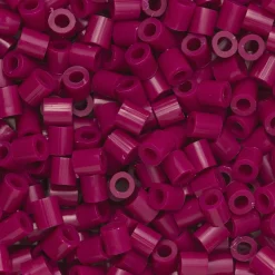 Barn Panduro Iron Beads Rörpärlor Midi 1000 st mörk cerise, Ø5 mm