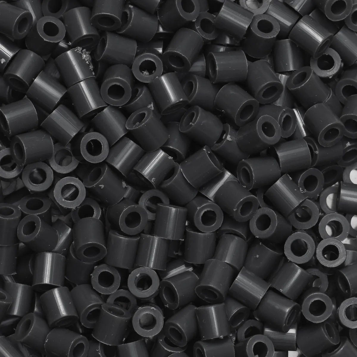 Panduro Iron Beads Rörpärlor Midi 1000 st mörkgrå, Ø5 mm | Barn Rörpärlor Midi