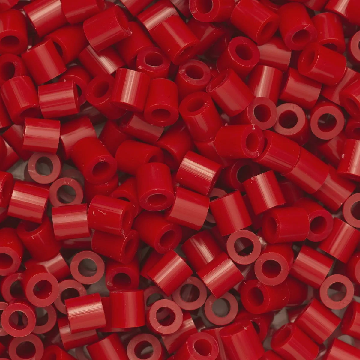 Panduro Iron Beads Rörpärlor Midi 1000 st mörkröd, Ø5 mm | Barn Rörpärlor Midi