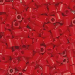 Panduro Iron Beads Rörpärlor Midi 1000 st röd, Ø5 mm | Barn Rörpärlor Midi