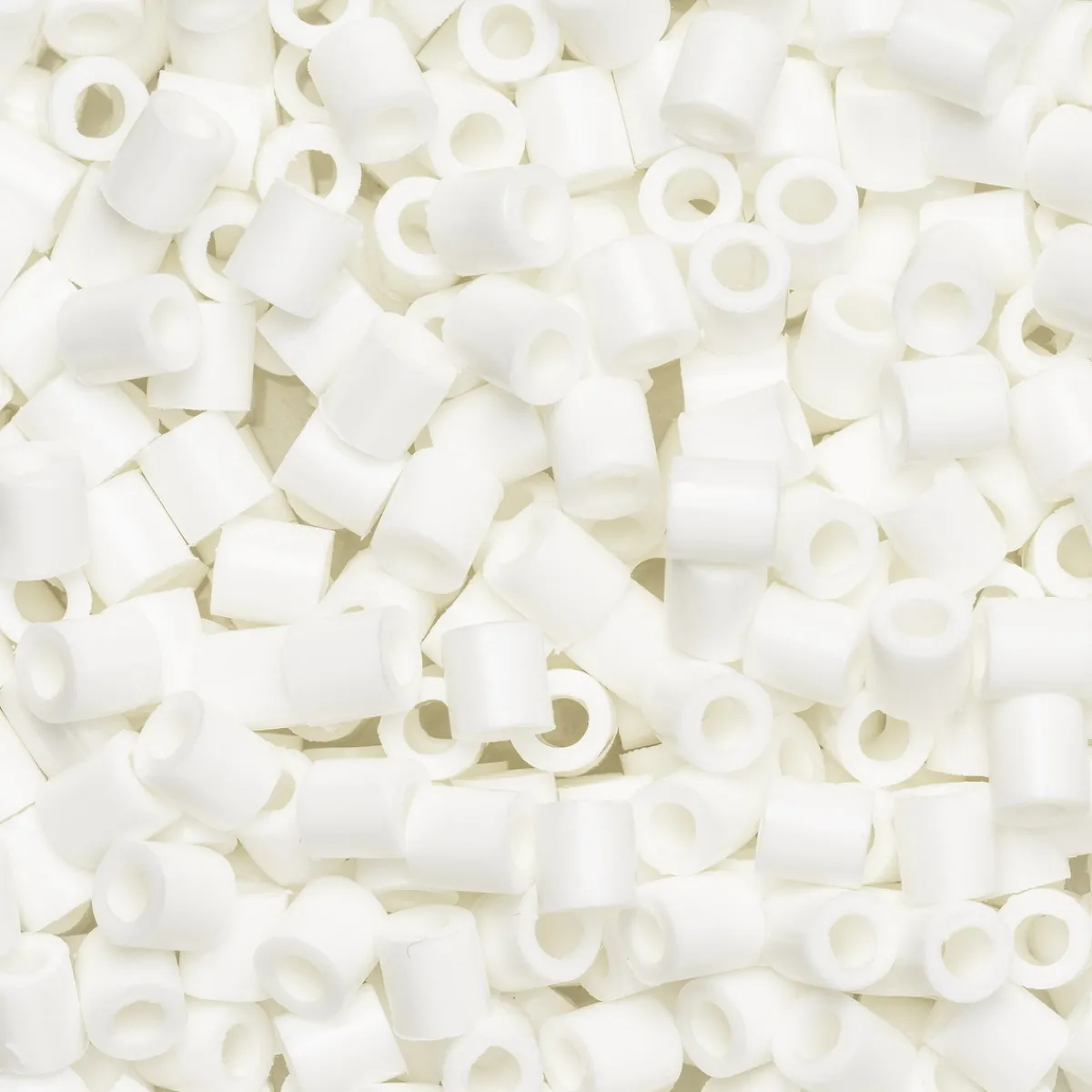 Panduro Iron Beads Rörpärlor Midi 1000 st vit, Ø5 mm | Barn Rörpärlor Midi