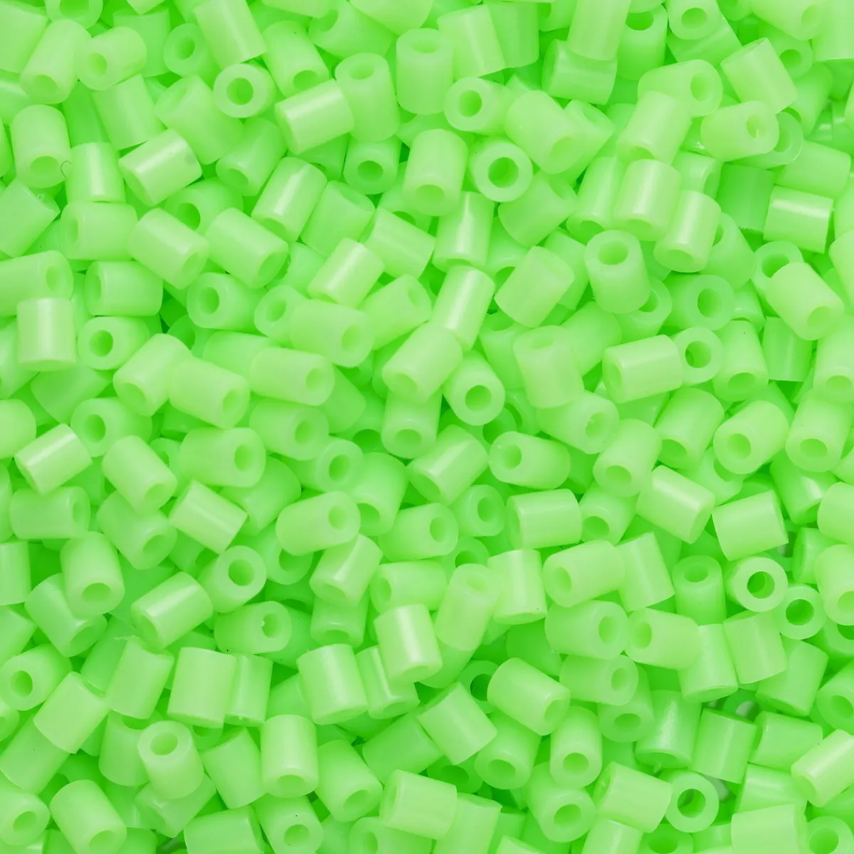 Panduro Iron Beads Rörpärlor Mini 1000 st ljusgrön, Ø2,5 mm | Barn Rörpärlor Mini