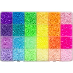Panduro Iron Beads Rörpärlor Mini storpack Amazing – 12000 Mini-pärlor i 24 sommarfärger. Pärlorna är Ø2,5 mm | Barn Rörpärlor Mini