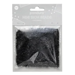 Panduro Iron Beads Rörpärlor Mini 2000 st svart, Ø2,5 mm | Barn Rörpärlor Mini