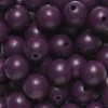 Preciosa Runda träpärlor Ø12 mm, cirka 75 st. mörklila | Pärlor Av Trä, Ben & Horn