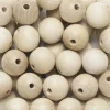 Preciosa Runda träpärlor Ø12 mm, cirka 75 st. naturfärgade / omålade | Pärlor Av Trä, Ben & Horn