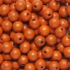 Preciosa Runda träpärlor Ø8 mm, cirka 150 st. orange | Pärlor Av Trä, Ben & Horn