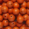 Preciosa Runda träpärlor Ø12 mm, cirka 75 st. orange | Pärlor Av Trä, Ben & Horn