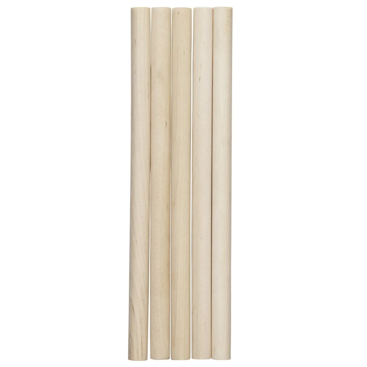 Panduro Hobby 5 rundstavar – längd 22 cm, diameter 13 mm