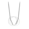 Pony yarn accessories Rundstickor, längd 80 cm Ø4,0 mm – aluminium
